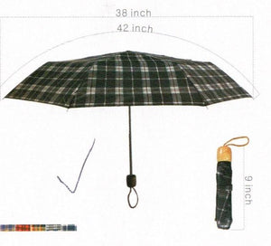 42'' Folded Umbrella- Plaids-  Ass. Colors