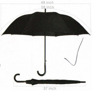 56'' Jumbo Umbrella- 10 Ribs Windproof Stick.