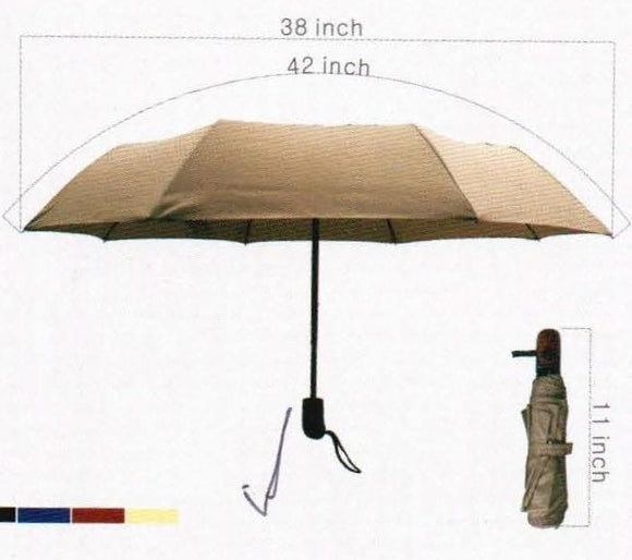 42'' Compact Umbrella- Auto Open & Close- Ass. Colors