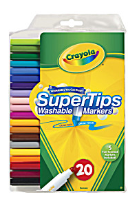 Super Tips Washable Marker- 20 Ct.