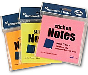 Sticky Notes 3X3 Neon 100 shts