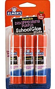 School Washable Glue Stick .021 3 Pk.