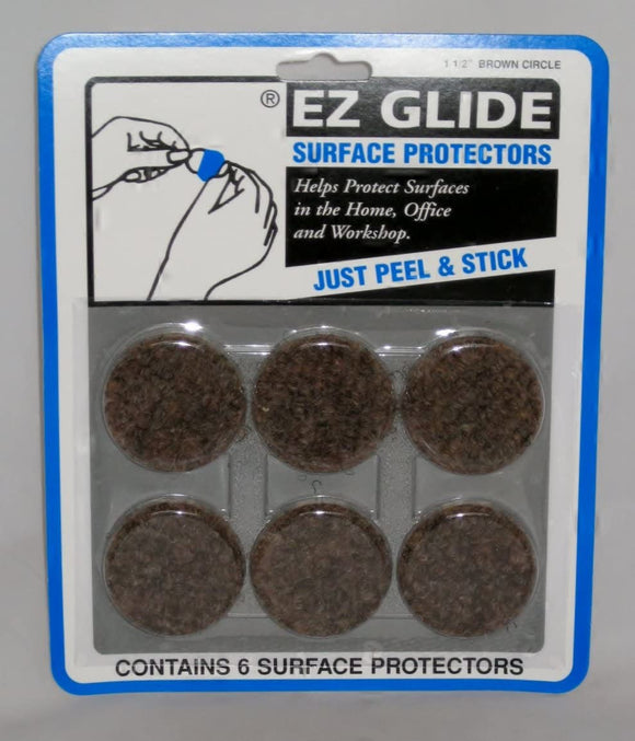 1.5'' Round EZ Glide Surface Protection- Brown