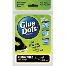 Removable Glue Dots- 60 Ct