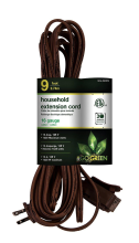 9' Brown Extension Cord