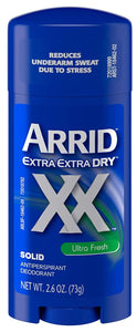 Arrid XX Extra Extra Dry Solid- Ultra Fresh- 2.6 Oz.