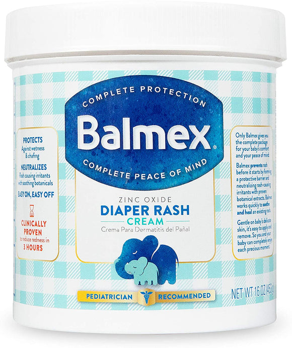 BALMEX BABY DIAPER RASH CREAM 160Z