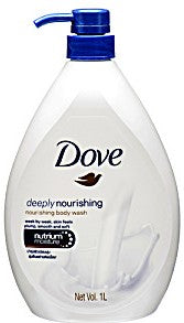 Dove Body Wash- W. Pump- Nourishing- 34 Oz.
