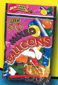 BIG MIXED BALLOONS- 50PK