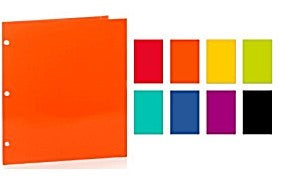 2 Pkt. Folder Laminated- Ass. 8 Colors