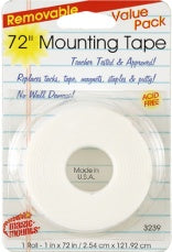 Rem. Mounting Tape 1''X72''