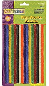 Wax Works Sticks 8''- 48 Ct. Bright Colors