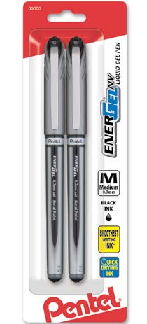 EnerGel NV (0.5mm) Needle Tip- Black Ink- 1 Pk.