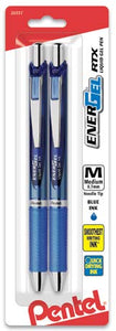 EnerGel RTX Ret . 03mm- Blue Ink- 2-Pk