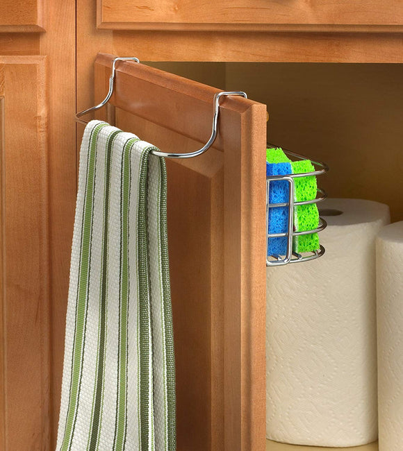 Duo OTC Towel Bar And Small Basket- Chrome