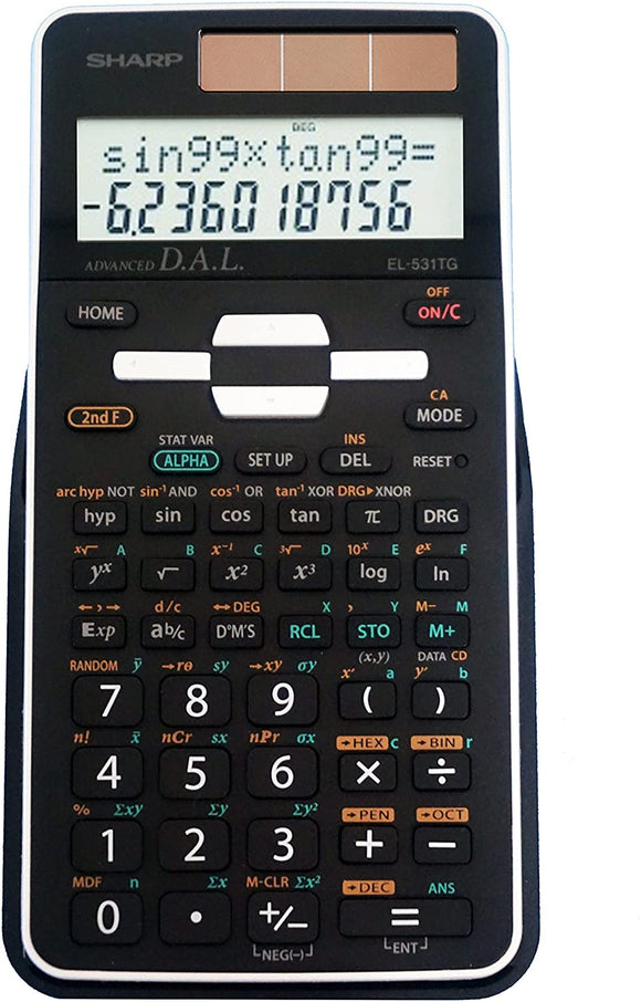 Scientific Calculator- 2 Line Sidplay- 273 Functions- Black