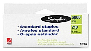 Standard Staples- 1/4''- 5000/BX