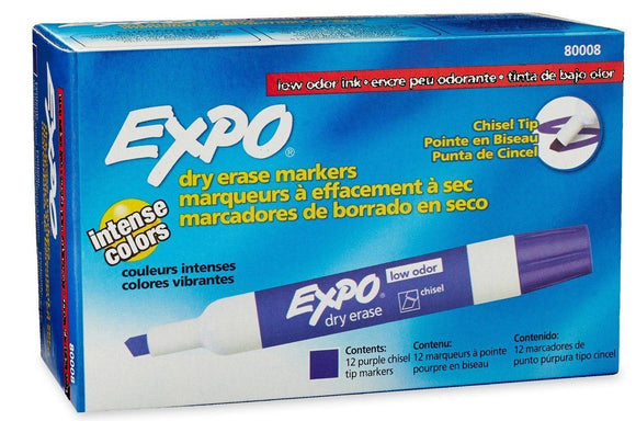 EXPO MARKERS- CHISEL- PURPLE