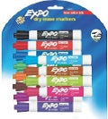 EXPO MARKERS- CHISEL- 12-PK