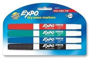 4 Color Fine Expo Marker Low Odor