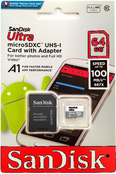 64 GB MICRO SD CARD