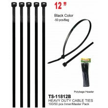 12'' Black Cable Ties