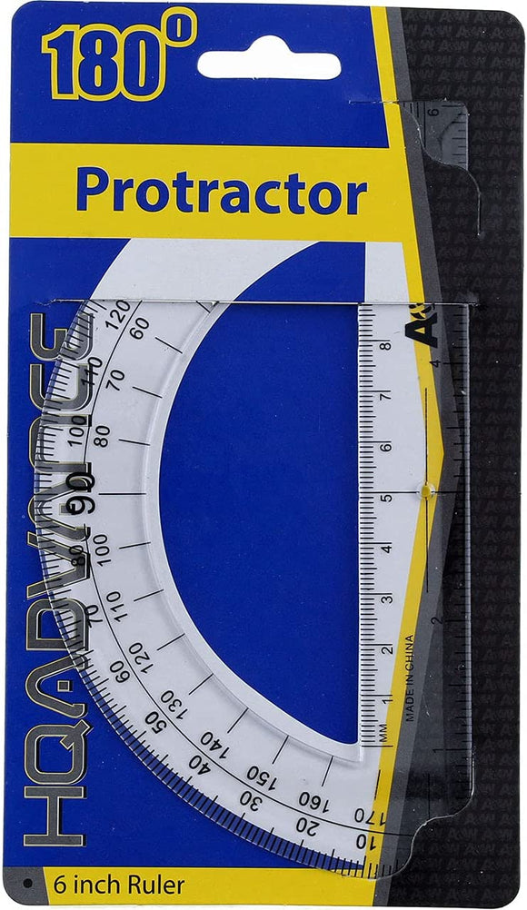 6'' PROTRACTOR- Clear