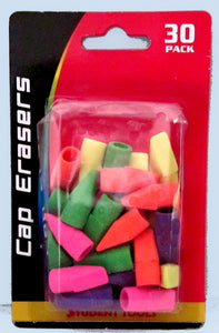 30 Pk. Cap Erasers