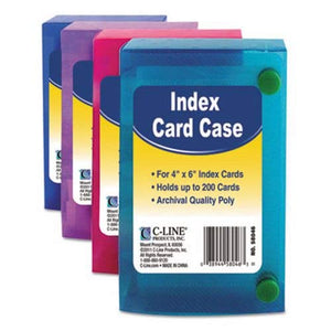 4X6 Poly Index Card Box