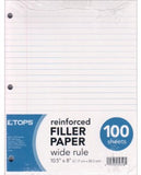 150 Wide Ruled Filler Paper