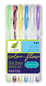 Gel Pens- Pastel Colors- 6 Pk.